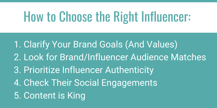 5 steps to choosing the right influencer