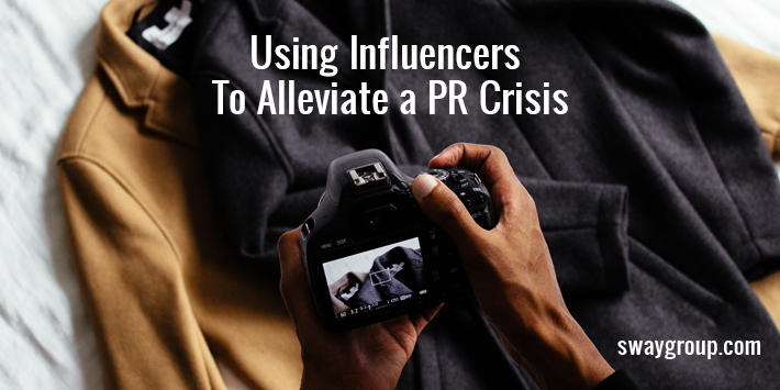 Alleviate a PR Crisis by using influencers