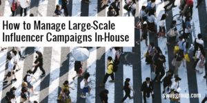 Large-scale influencer campaigns