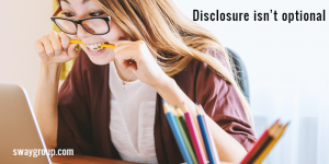 disclosure isn't optional