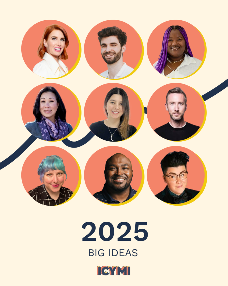 Graphic with nine headshots with text that says "2025 Big Ideas."