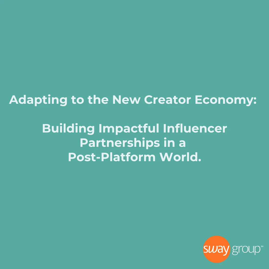 Adapting to the new creator economy.