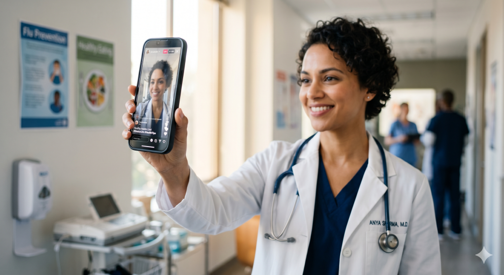 An influencer who is a doctor